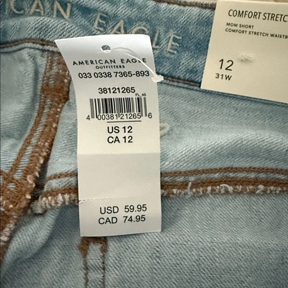 NWT American Eagle Daisy Mom Shorts 12 - Picture 7 of 7